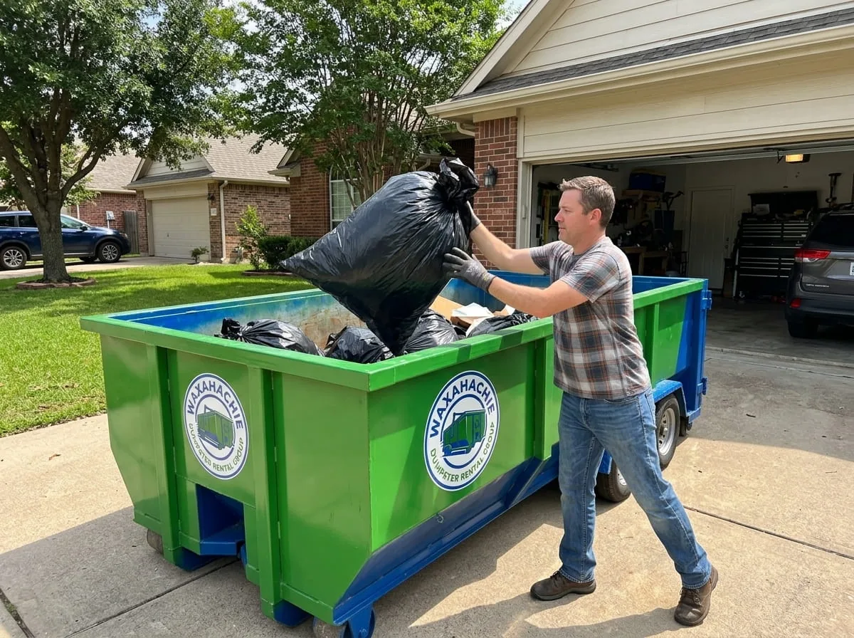 Dumpster rental in Bardwell TX Roll-off dumpster rental serving Bardwell, TX